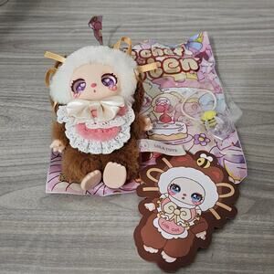 Liila's Chef Kitten Blind Box Chocolate Hug Roll Vinyl Plush Pendent NO BOX
